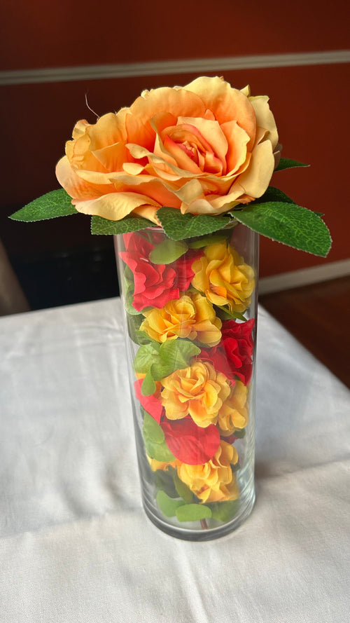 9" Glass Cylinder Vase